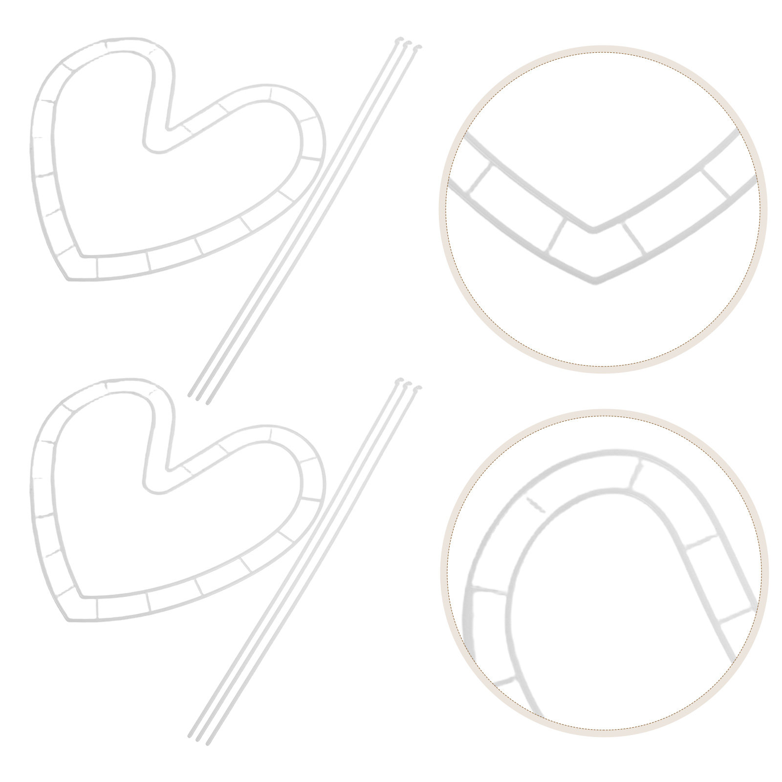 10Sets Wedding Bouquet Shaper  - Wedding Floral Supply recension och pris