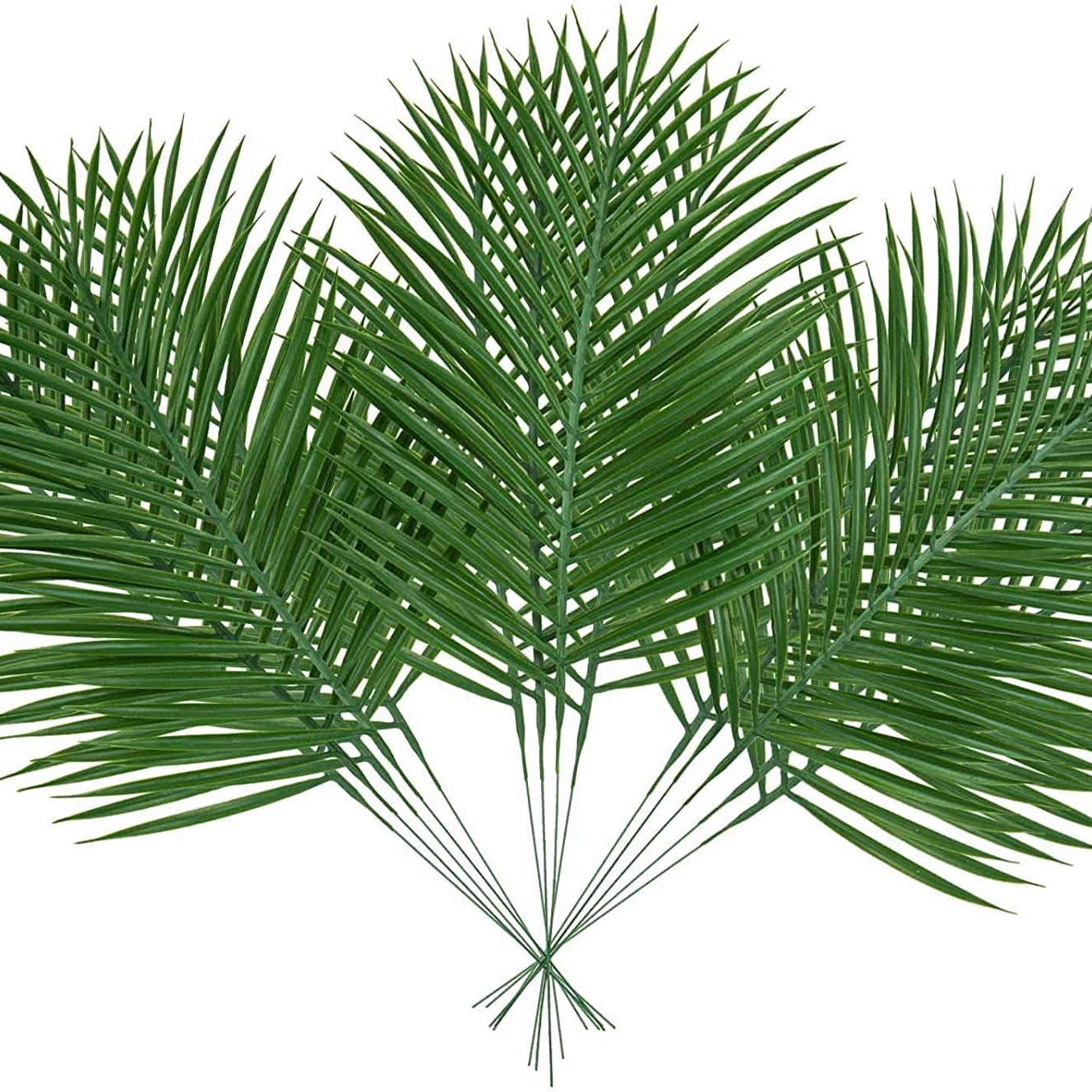 5pcs Golden Artificial Palm Le - Flower Girl Basket recension och pris