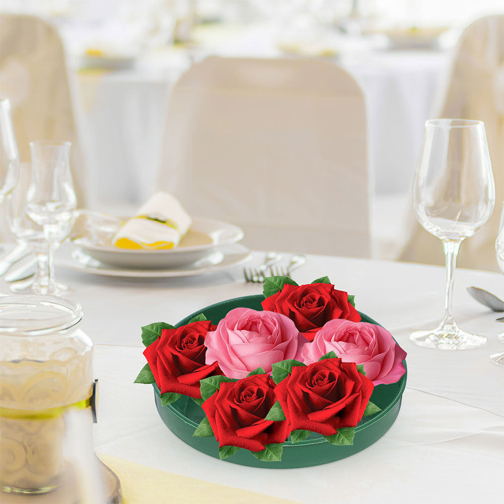 12Pcs Round Plastic Floral Des - Wedding Floral Supply recension och pris