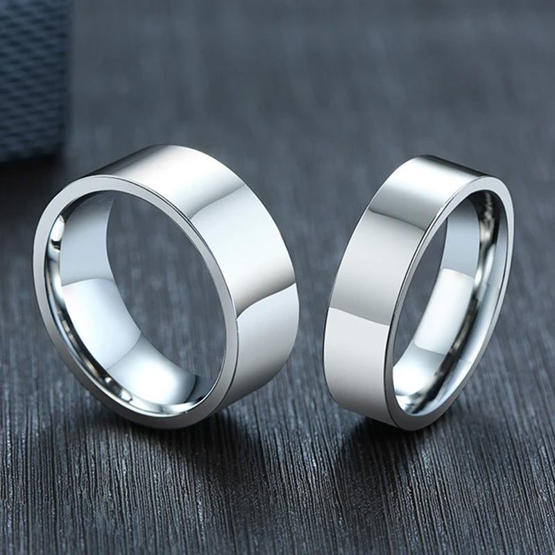 3/4/6/8mm Wide Stainless Steel - Wedding Zone recension och pris