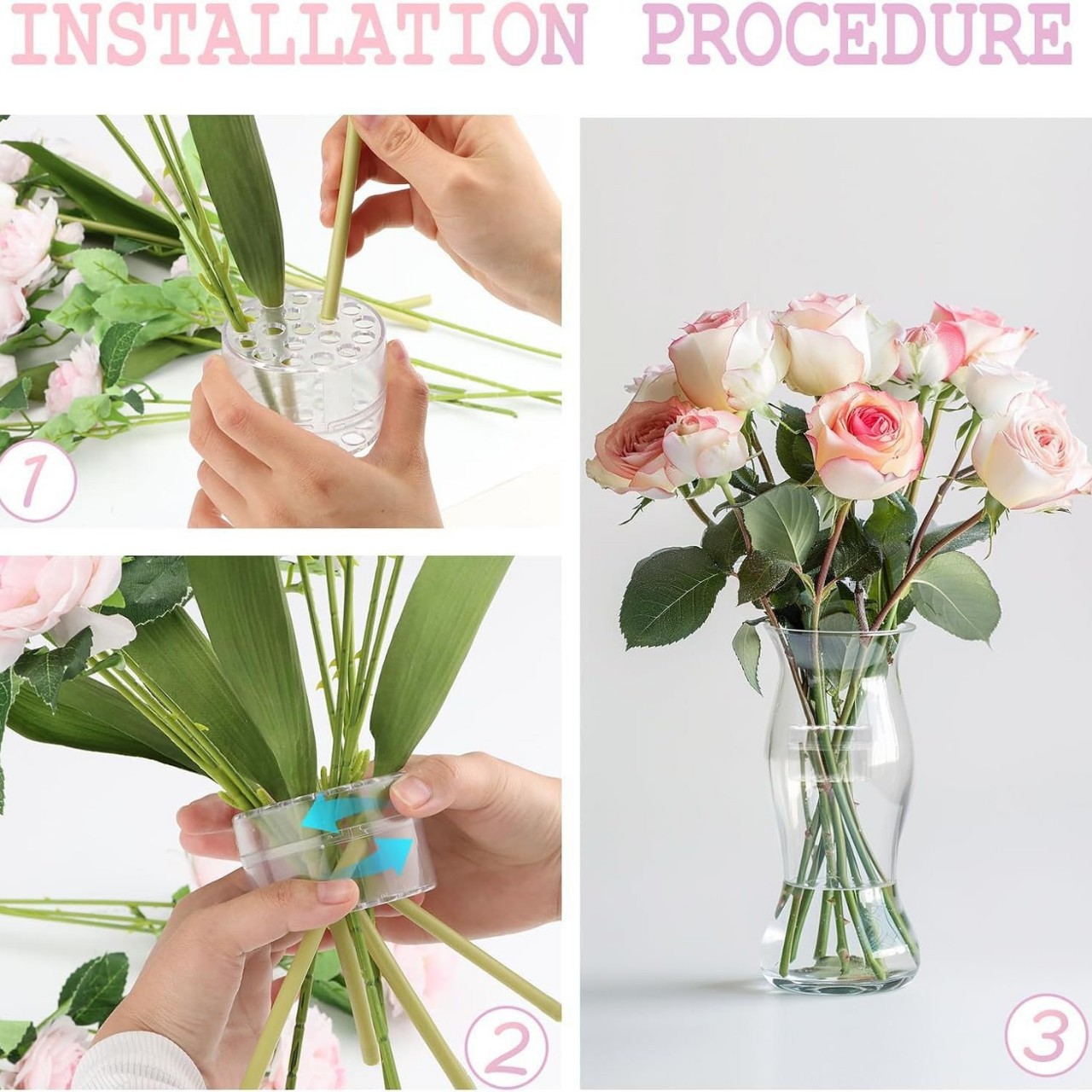 Spiral Ikebana Stem Holder for - Flower Girl Basket recension och pris