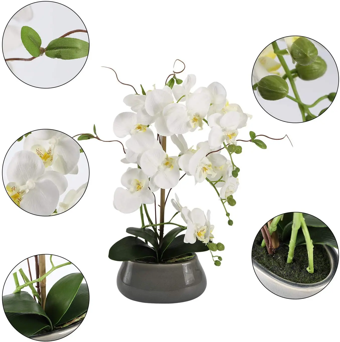 Artificial Orchid Flowers Cent - Flower Girl Basket recension och pris