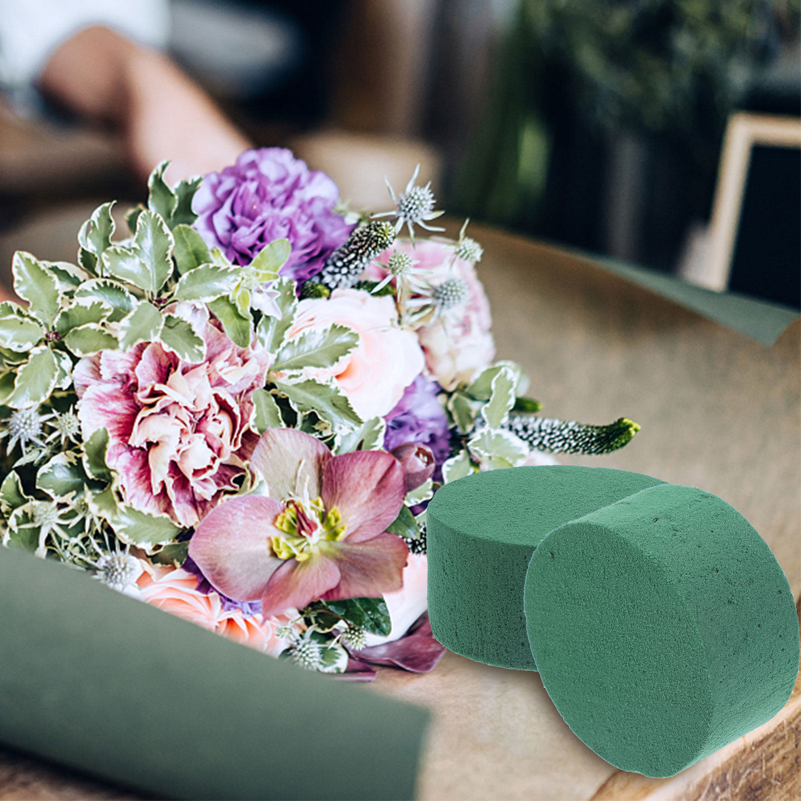 8Pcs Floral Mud Round Flower B - Wedding Floral Supply recension och pris