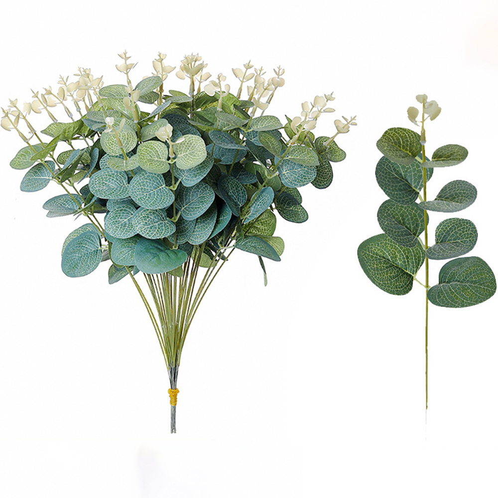 20PCS Fake Plants Silk Eucalyp - Flower Girl Basket recension och pris