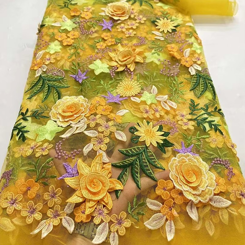 90x130cm 3D Floral Embroidered - Wedding Floral Supply recension och pris