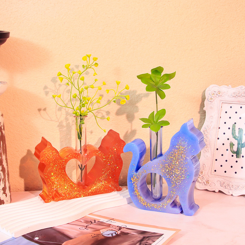 Cat Shaped Resin Molds Vase Si - Flower Girl Basket recension och pris