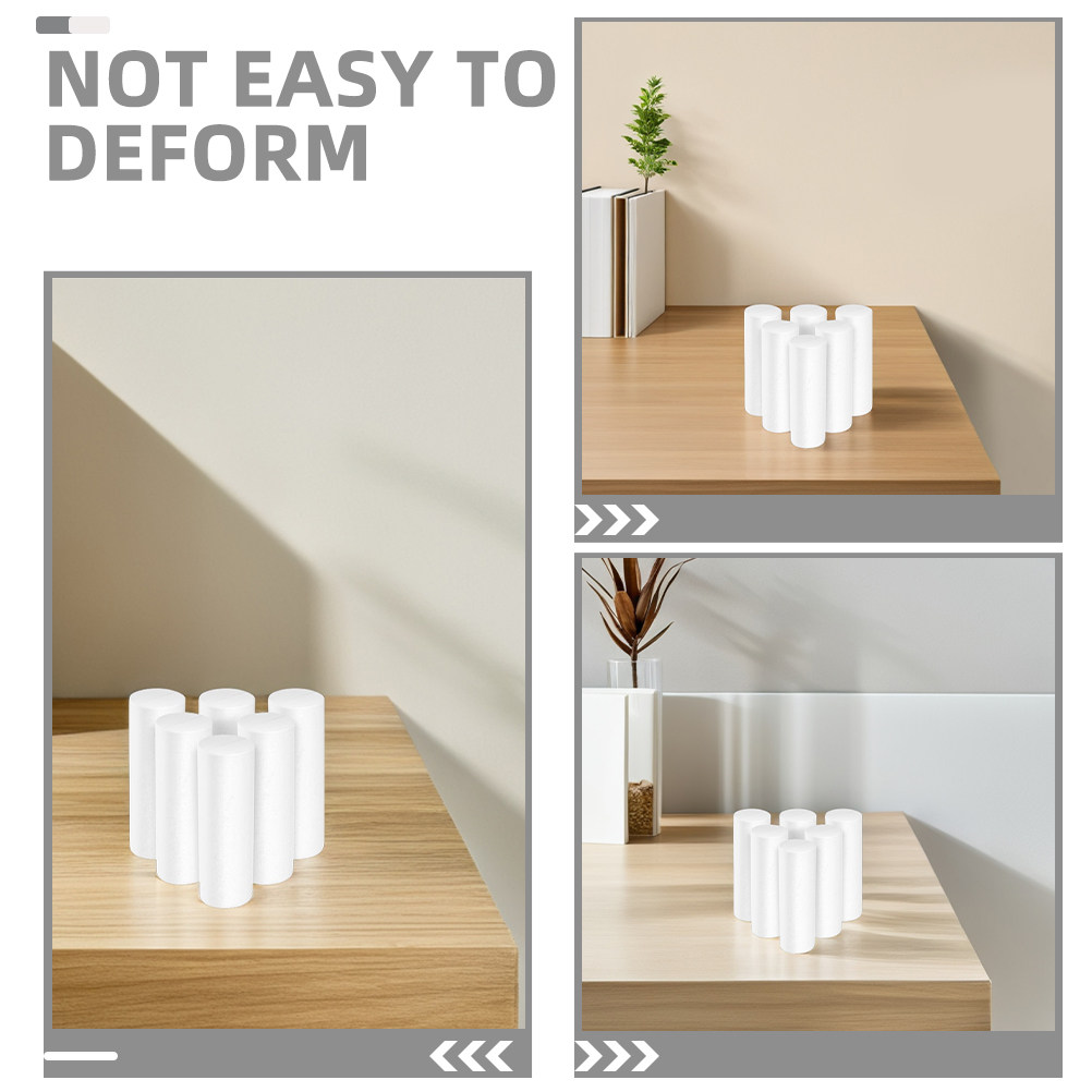20Pcs Foam Cylinders White 12. - Wedding Floral Supply recension och pris